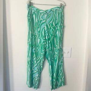 Lilly Pulitzer Cambridge Groovy Wide Leg Pants L